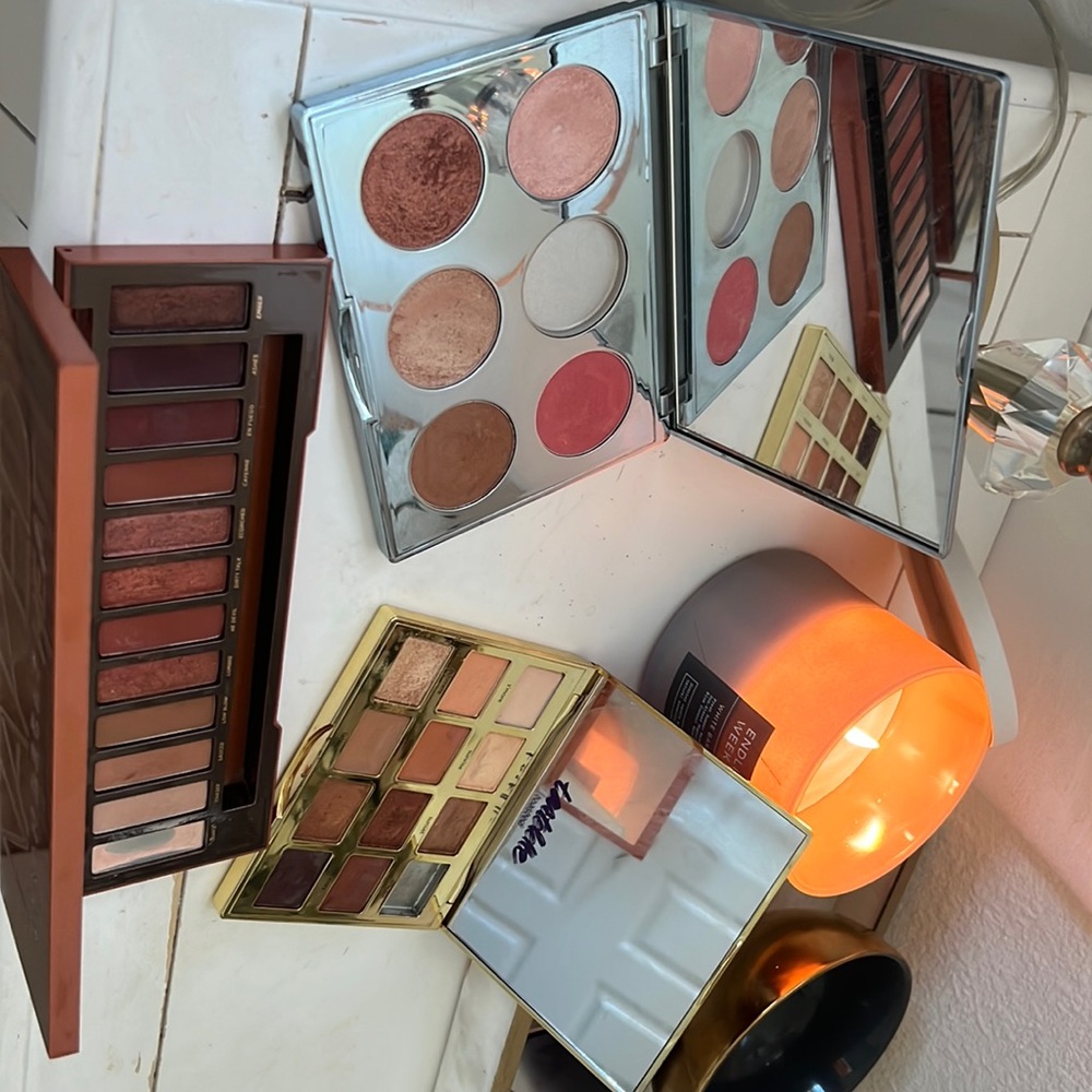 BECCA highlight&blush & cheek palette ( Apris Ski Glow Face Palette ) UD , Tarte